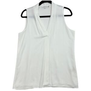 Calvin Klein S White Top Sheer Office‎ Minimalist Layering Capsule Smart Casual